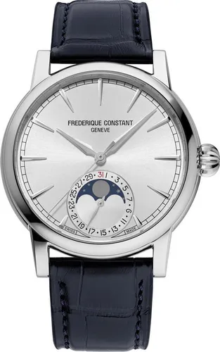 Frederique Constant Geneve CLASSIC MOONPHASE DATE FC-716S3H6 Herren Automatikuhr - Elegante Armbanduhr mit Edelstahlgehäuse, 40mm Durchmesser und Mondphasenanzeige - ideal für stilbewusste Herren.