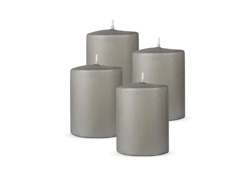 HS Candle Stumpenkerze Säulenkerze Ø7cm (4-tlg), Wachskerzen - unparfümierte Säulenkerzen - viele Farben/Größen