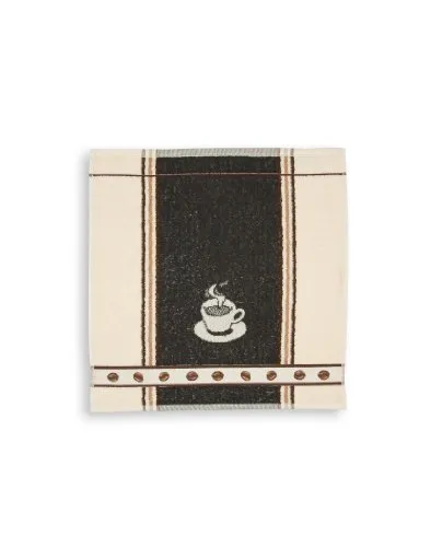 KRACHT, Frottiertuch Espresso, anthrazit, Format 50/50, 100% Baumwolle