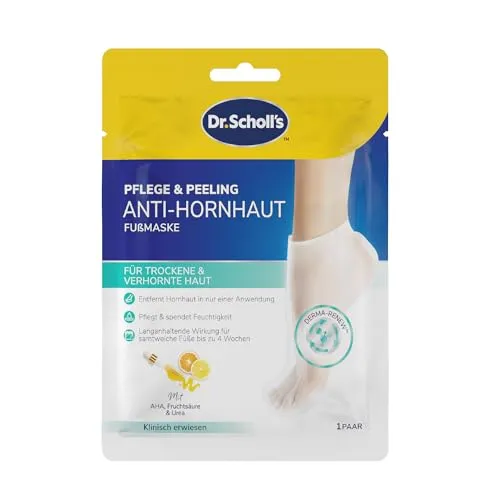 Dr. Scholl's Intensive Fuß-Peeling-Maske – 1 Paar feuchtigkeitsspendende Socken