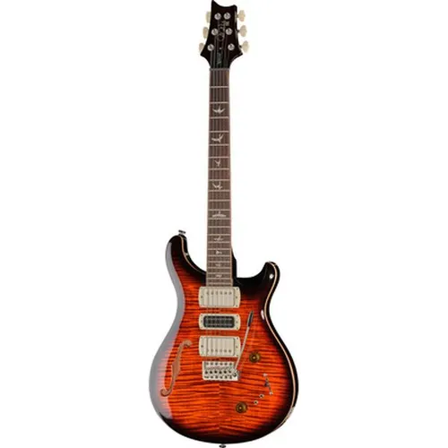 PRS SE Special Semi-Hollow OTS Orange Tiger Smokeburst - Vielseitige Semi-Hollow Gitarre mit Mahagoni-Body und Ahorn-Decke. Ausgestattet mit einem HSH Pickupset für flexiblen Sound und brummfreier Performance. Ideal für kreative Musiker!