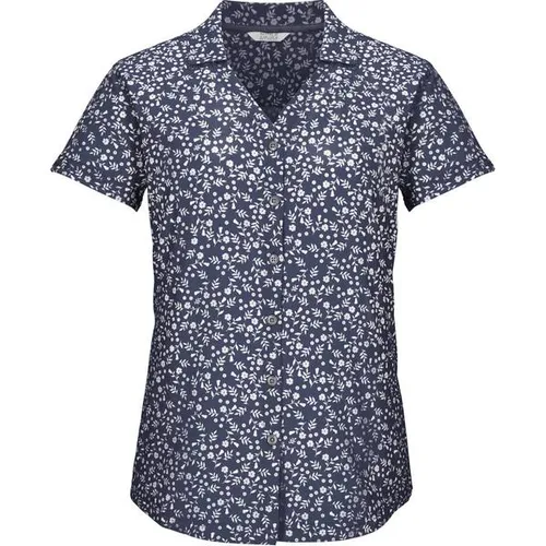 KILLTEC Damen Bluse KOS 86 WMN WVN SHRT - Schnelltrocknende Damenbluse mit floralem All-Over-Print für idealen Tragekomfort. Perfekt für warme Sommertage und vielseitig kombinierbar.