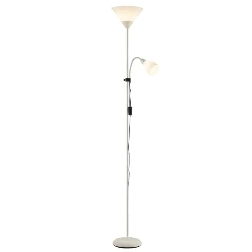 Brilliant Spari Deckenfluter mit Leselampe beige