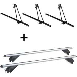 VDP Fahrradhalter für BMW X3 (F25) 2011-2017 - 3x Fahrradträger ORION + Alu Dachträger RB003 - Fahrradträger und Dachträger für BMW X3 (F25), ideal für den sicheren Transport von bis zu 3 Fahrrädern mit einfacher Montage und hoher Tragfähigkeit.