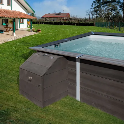 Technikbox für Composite Pools – 80 x 60 x 91 cm in grau von Gre