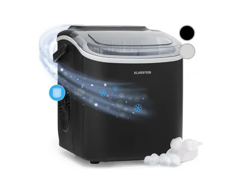 Klarstein Eiswürfelmaschine – Schnelle Mini-Eiswürfelmaschine für Zuhause und Camping