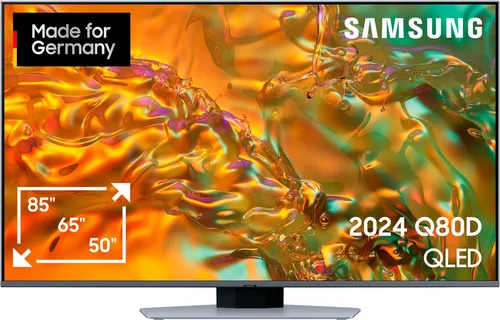 Samsung QLED 4K Q80D 50 Zoll Fernseher in silber von Samsung