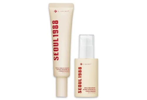 K-Secret Gesichtspflege-Set Seoul 1988 Retinal Liposome Duo – Anti-Aging-Set für strahlende Haut - Das K-SECRET Seoul 1988 Retinal Liposome Duo bietet zwei hochmoderne Pflegeprodukte, die die Hautstruktur verbessern und für ein glatteres Hautbild sorgen. Ideal für reife Haut, um die natürliche Elastizität zu unterstützen.