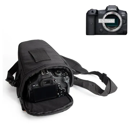 K-S-Trade Kameratasche für Canon EOS R5 - Praktische Fototasche mit viel Stauraum - Robuste Kameratasche für Canon EOS R5 und Zubehör. Mit Reißverschlusstaschen und zusätzlichem Stauraum für Powerbank und mehr. Ideal für sicheren Transport und schnellen Zugriff auf Ihre Kamera.