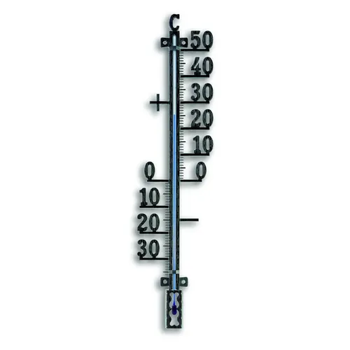 Analoges Außenthermometer aus Metall wetterfest 410 mm von TFA Dostmann