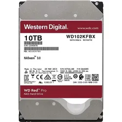 Western Digital 10TB WD102KFBX Red Pro NAS - Hochleistungs-Festplatte mit 7200RPM und 256MB Cache für optimale Datenspeicherung und -sicherung