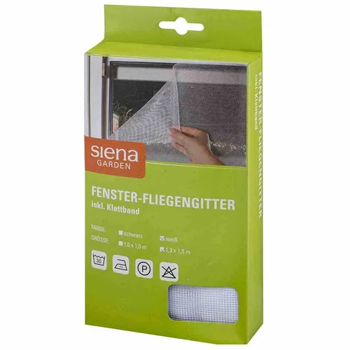 Fenster Fliegengitter 1,3x1,5m weiß Insektenschutz Fenstergitter Fliegenschutz