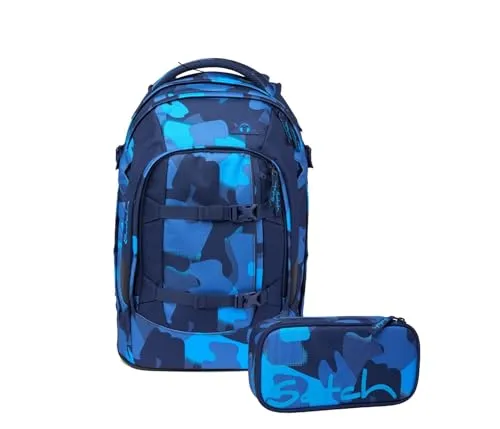 Satch Schulrucksack-Set PACK Troublemaker Blau 2-teilig von satch