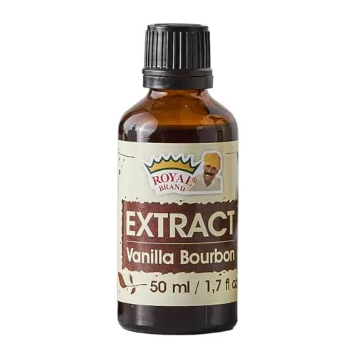 Royal Brand Extrakt Vanilleschoten Bourbon 50 ml, 100 % natural, Royal Brand, Glasflasche für bessere Qualität, vanilla extract for baking