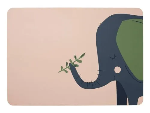 ASA - Kids - Tischset - Emma Elefant - 46 x 33 cm - Kunstleder