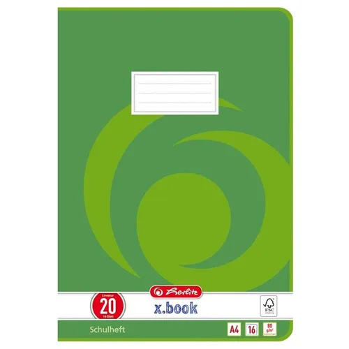 HERLITZ SCHULHEFT A4 LINEATUR 20 BLANKO HEFT SCHULE ZUBEHÖR NEU