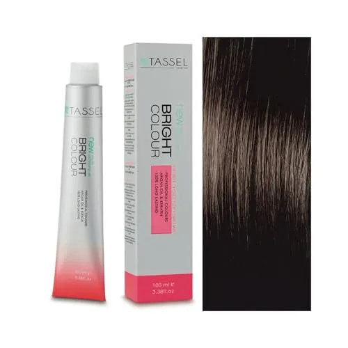 Tassel Permanente Haarfarbe mit Argan und Keratin, Nr. 6.77 Dunkelblond Mittelbraun, 100 ml