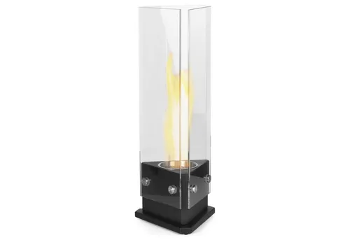Moritz Dekokamin Tischkamin 51 x 20 x 17 cm Dreieck 500 ml Edelstahldose, Ethanolbrenner Glasfeuer Terrassenfeuer Kamin