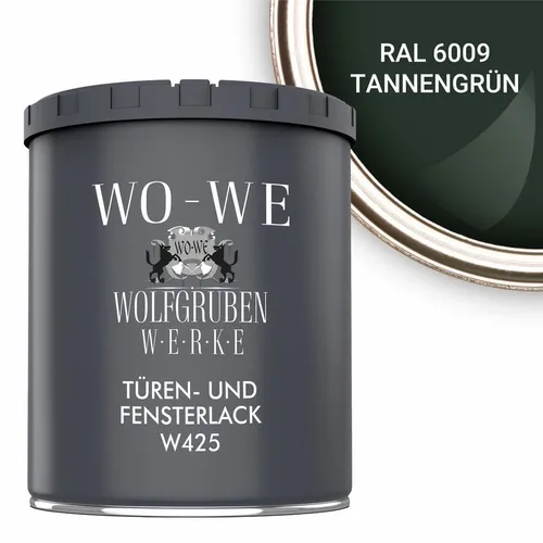 WO-WE Tür- und Fensterlack Türen und Fensterlack 3in1 Türenlack Klarlack Holzfenster Farbe Metall