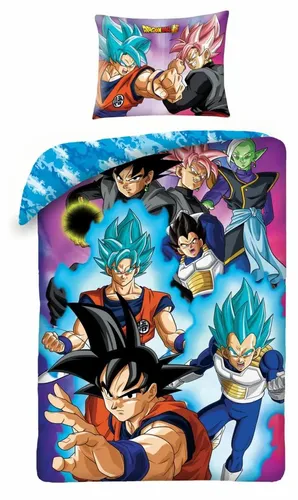 Halantex Bettwäsche-Set DRAGONBALL SUPER PROTAGONISTI Goku Vegeta