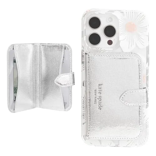 Kate Spade New York Morgan Magnetische Handy-Brieftasche in silber von kate spade new york