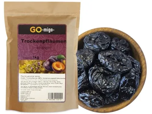 Produktbild 1kg Pflaumen getrocknet ohne Stein ungezuckert