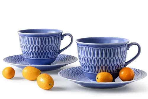 KONSIMO® Kaffeeservice CMIELOW SOFIA in blau von KONSIMO®