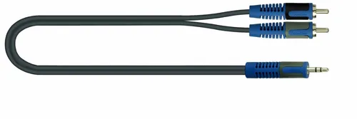 `Cavo (Rksa,150-2) Audio Da 2 Jack Phono-Rca A 1 Minijack Stereo Da... ACC NEU