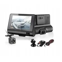 Fahrrekorder mit Innenraum-, Rückfahr- und Frontkameras in Full HD