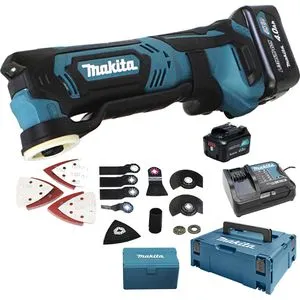 makita TM30DSMJX5 - Akku-Multifunktionswerkzeug 12,0 V, leicht und vielseitig mit 2 Akkus und umfangreichem Zubehör