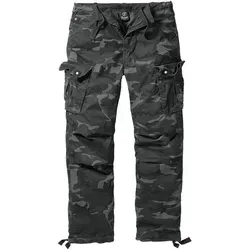Brandit Columbia Mountain Vintage Cargo Hose - Darkcamo, Größe S - Wanderhosen für stylische Outdoor-Abenteuer, aus superleichter Baumwolle für höchsten Komfort und mit zahlreichen Taschen für praktische Aufbewahrung.