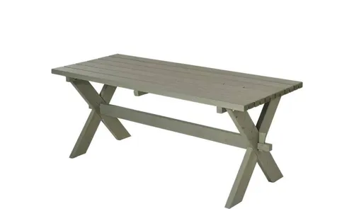 Plus Tisch Nostalgie 178x75x72cm graubraun - Rechteckiger Gartentisch im nostalgischen Design, ideal für gemütliche Stunden im Freien und aus robustem Material für Langlebigkeit.
