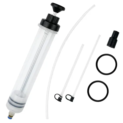 Dalephoric 500ml Ölabsaugpumpe, Ölabsaugspritze, Ölflüssigkeitsextraktor, Ölspritze Absaugpumpe, Ölabsaugpistole Flüssigkeitsabsauger, für Bremsflüssigkeit, Getriebeöle, Kühlmittel, Motor