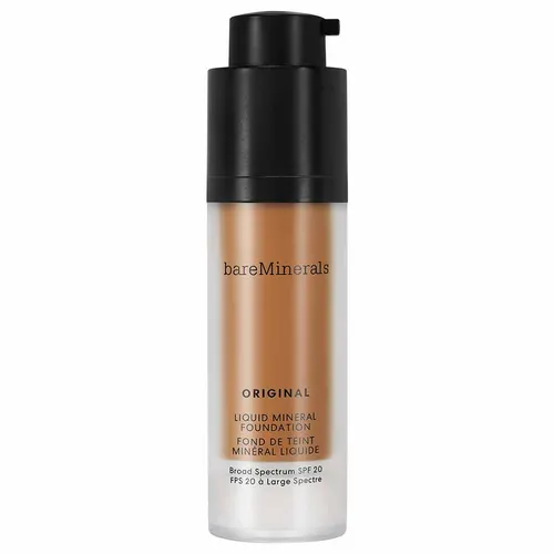bareMinerals Teint ORIGINAL Liquid Foundation 30 ml Neutral Deep - Make-up mit hautverbessernden Inhaltsstoffen und UVA/UVB-Schutz, sorgt für ein natürliches, makelloses Finish und minimiert Hautunreinheiten.