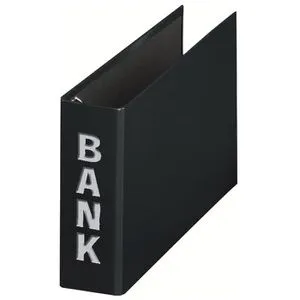 Pagna Basic Colours 40801-01 Bankordner, A6 quer, für Kontoauszüge, schwarz