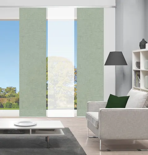 Vision S Schiebegardine 084827 PIVE – Halbtransparent in Bambusoptik - Halbtransparente Schiebegardine in Bambusoptik, 260x60 cm, aus 100% Polyester. Mit digitalem Fotodruck und flexibler Höhe dank Aluminium-Klemmleiste. Ideal für stilvolle Fensterdekoration.