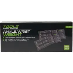 TOOLZ Wrist/Ankle Weight 2kg-2pcs Gewichtsmanschetten-Schwarz