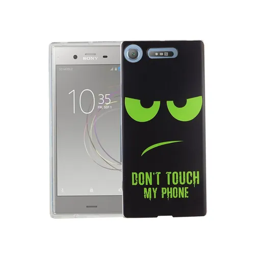 Sony Xperia XZ1 Hülle Case Handy Cover Schutz Tasche Schutzhülle Bumper Schwarz