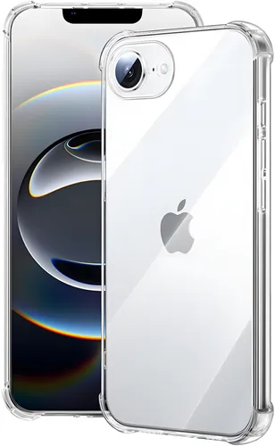 iPhone 17e / 16e Hülle Schutzhülle Klar Durchsichtig TPU Bumper Case Transparent