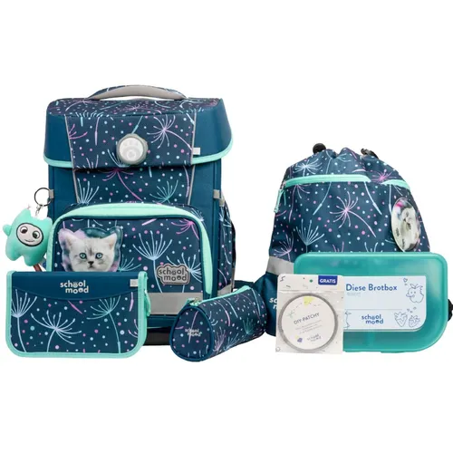 SCHOOL MOOD CHAMPION PRO Schulranzen Set Lina Kätzchen