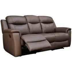 Vente-Unique Relaxsofa Evasion, Braun, 3-Sitzer
