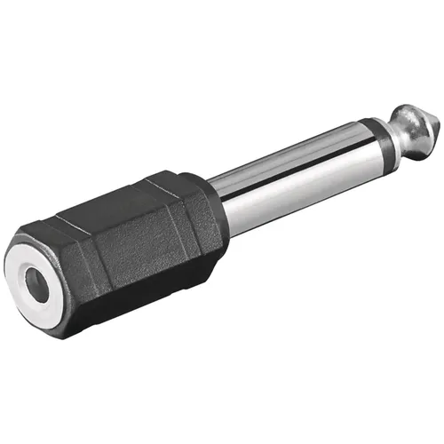 MUSIC STORE Adapter Klinke 6 3mm mono / Klinke female 3 5mm mono