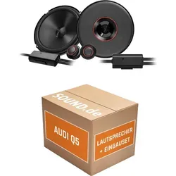 JBL Club3 64C Lautsprecher Einbaupaket für Audi Q5 8R2 - Komplettes Lautsprecher Einbaupaket für Audi Q5 (09/2012-2017) mit JBL Club3 64C: 2x Tief-Mitteltöner, 2x Hochtöner, inklusive Adapterringen und Steckern für einfachen Austausch. Genießen Sie verbesserten Sound in Ihrem Fahrzeug!