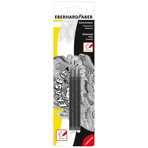 EBERHARD FABER Gelschreiber Mine 0,7mm schwarz 3 Stück auch für Pilot FriXion