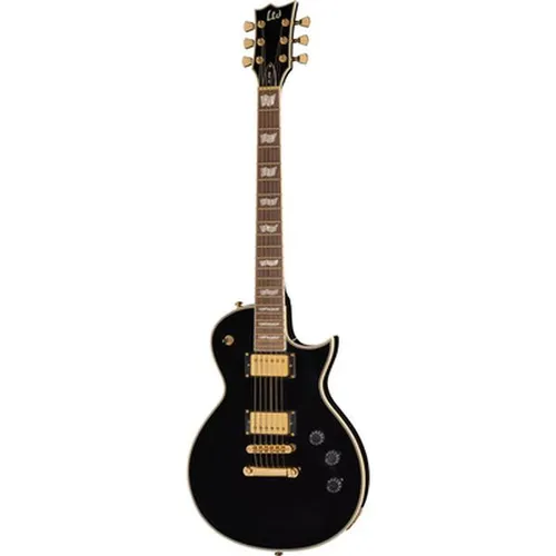 ESP LTD EC-256 BLK B-Stock - B-Stock Elektro-Gitarre, Set-Neck Konstruktion, ideal für Rock und Metal mit Splittfunktion der ESP LH-150 Pickups, versandrückläufer mit voller Garantie.