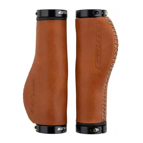 MidGard Ergonomische Fahrradlenkergriffe aus Leder - Fahrradgriffe aus braunem Echtleder für MTB, Trekkingrad und E-Bike, bieten optimalen Komfort und Stil für jede Fahrt.