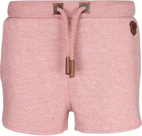 Naketano Damen Sweatshorts Truly Glorious, Farbe:pink-Melange, Größe:M
