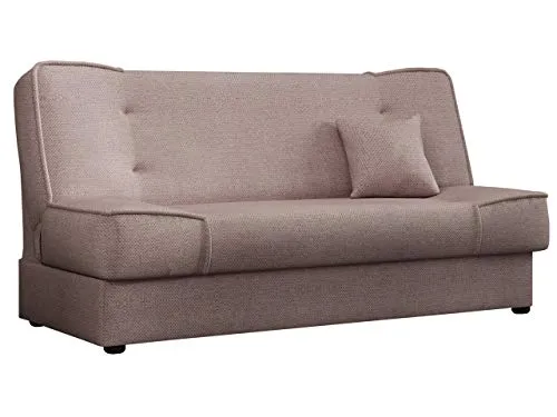 Mirjan24 Schlafsofa Gemini - 3-Sitzer mit Bettkasten und Schlaffunktion - Sofas & Couches: Elegantes Schlafsofa mit absolut ebener Schlaffläche (175x104 cm) und praktischem Bettkasten, ideal für Gästezimmer oder Wohnzimmer.