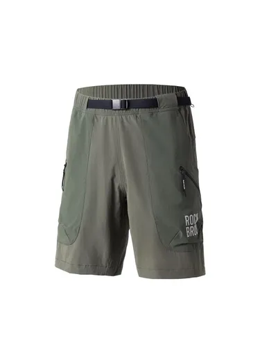 Rockbros YDDK015 Shorts mit Gürtel Größe S - Grün - Bequeme Sportshorts für aktive Lebensstile. Leichtes, atmungsaktives Material mit dehnbarem Spandex sorgt für optimalen Tragekomfort und Bewegungsfreiheit. Geräumige Taschen mit YKK-Reißverschlüssen bieten sicheren Stauraum.