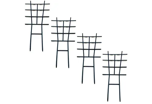 HAC24 Rankgitter Rankgitter Set, 4 St., Rankhilfe Grün Kletterhilfe Rankstütze Pflanzengitter, Kunststoff, 42cm